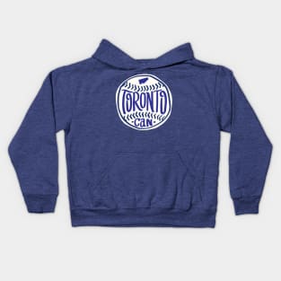 Toronto Canada Hand Drawn Script Design Kids Hoodie